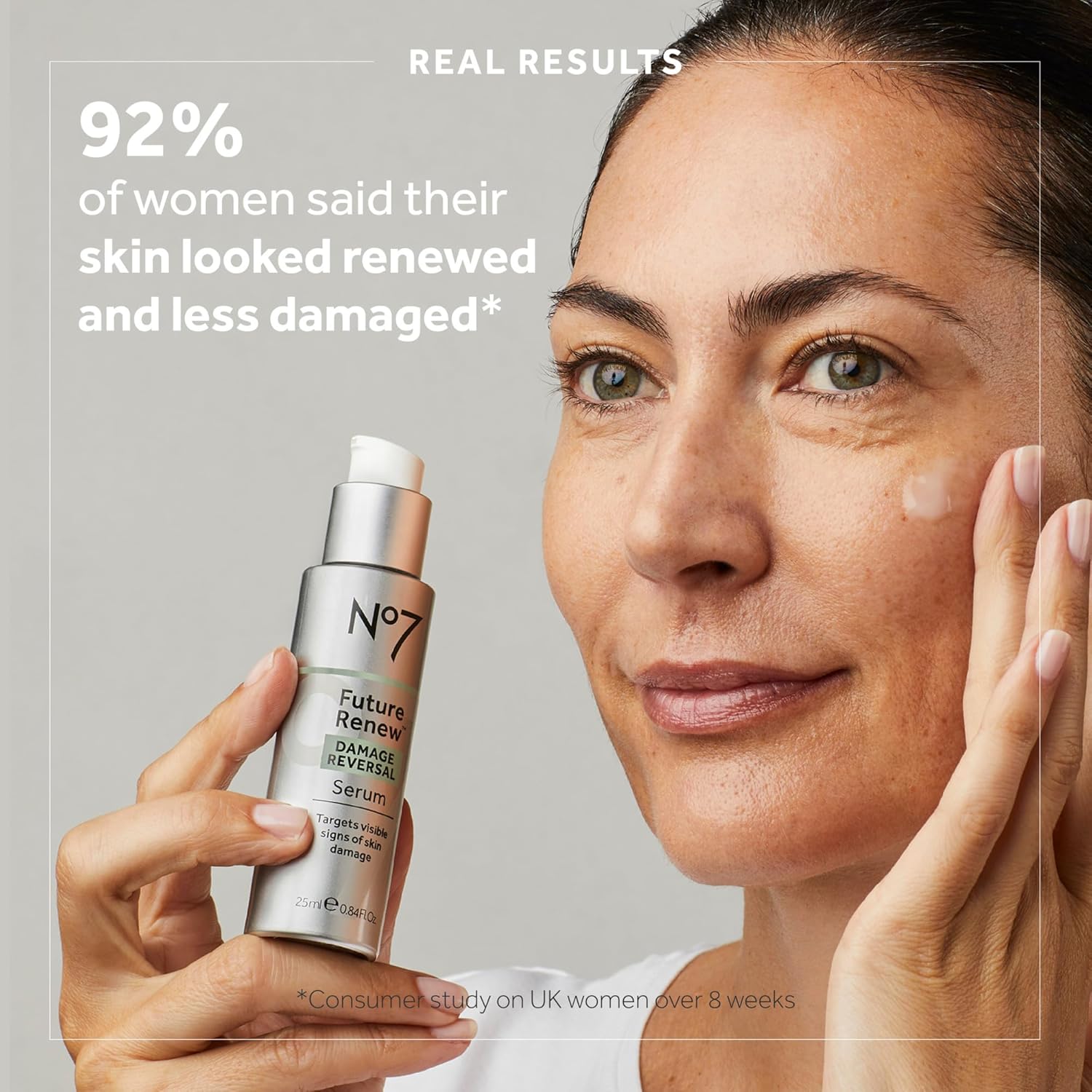 No7 Future Renew Damage Reversal Face Serum - Fast-Absorbing Peptide Serum to Help Visibly Reduce Fine Lines & Wrinkles - Enriched with Hyaluronic Acid & Niacinamide to Combat Dryness (1.69 Fl Oz)